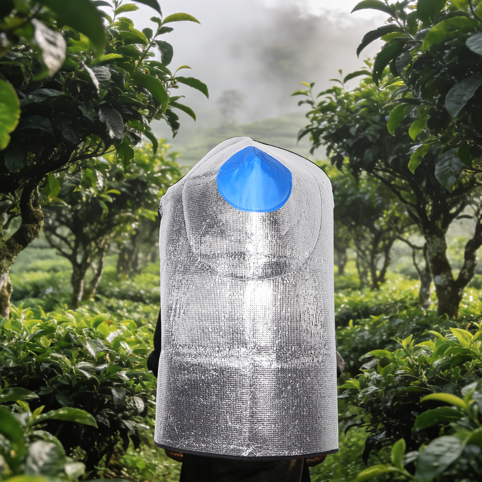 Agriculture Farming Hats - Waterproof Conical Hat Cape for 17