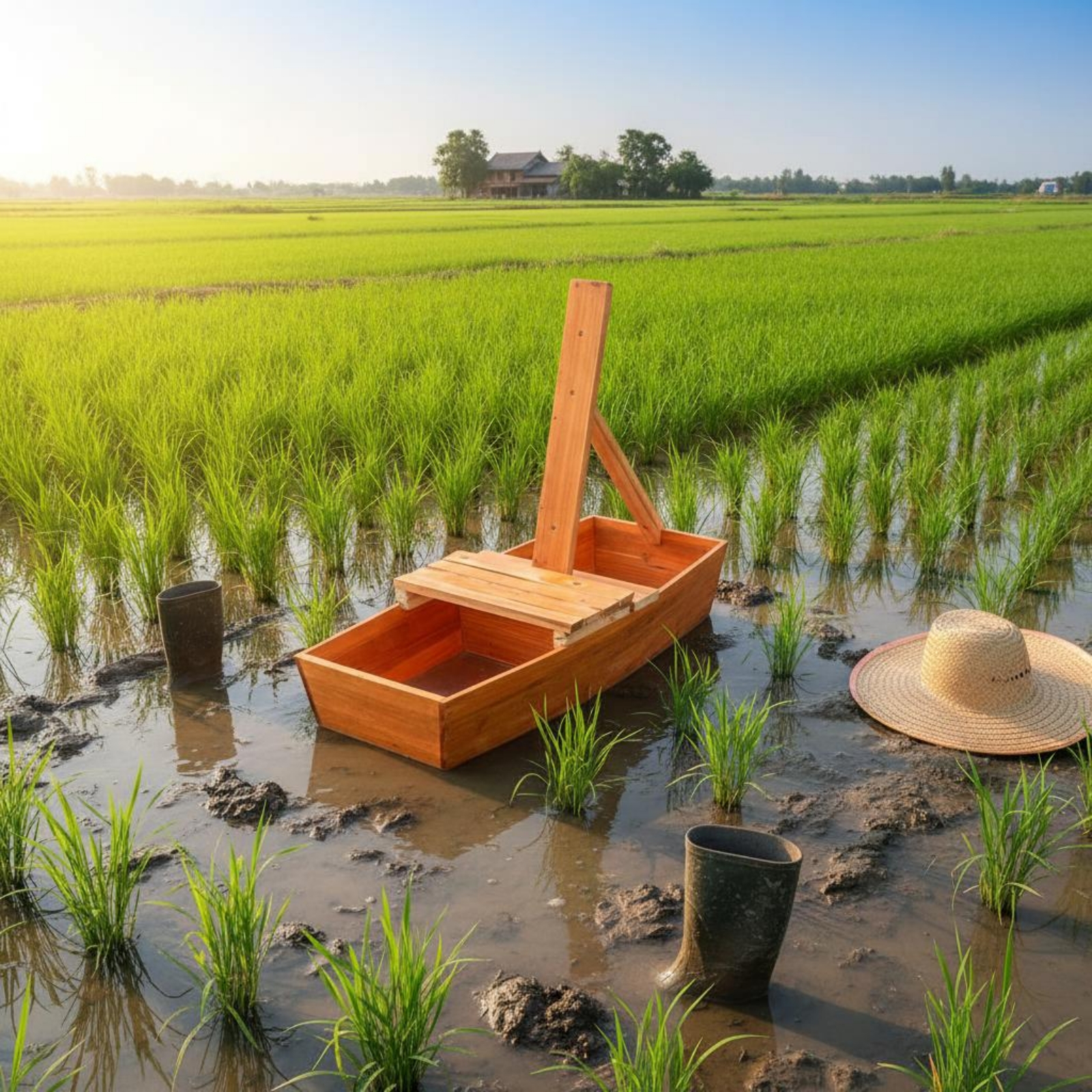 Rice Planting Boat Seat Umbrel - Agriculture Farming Rice 리뷰 및 가격