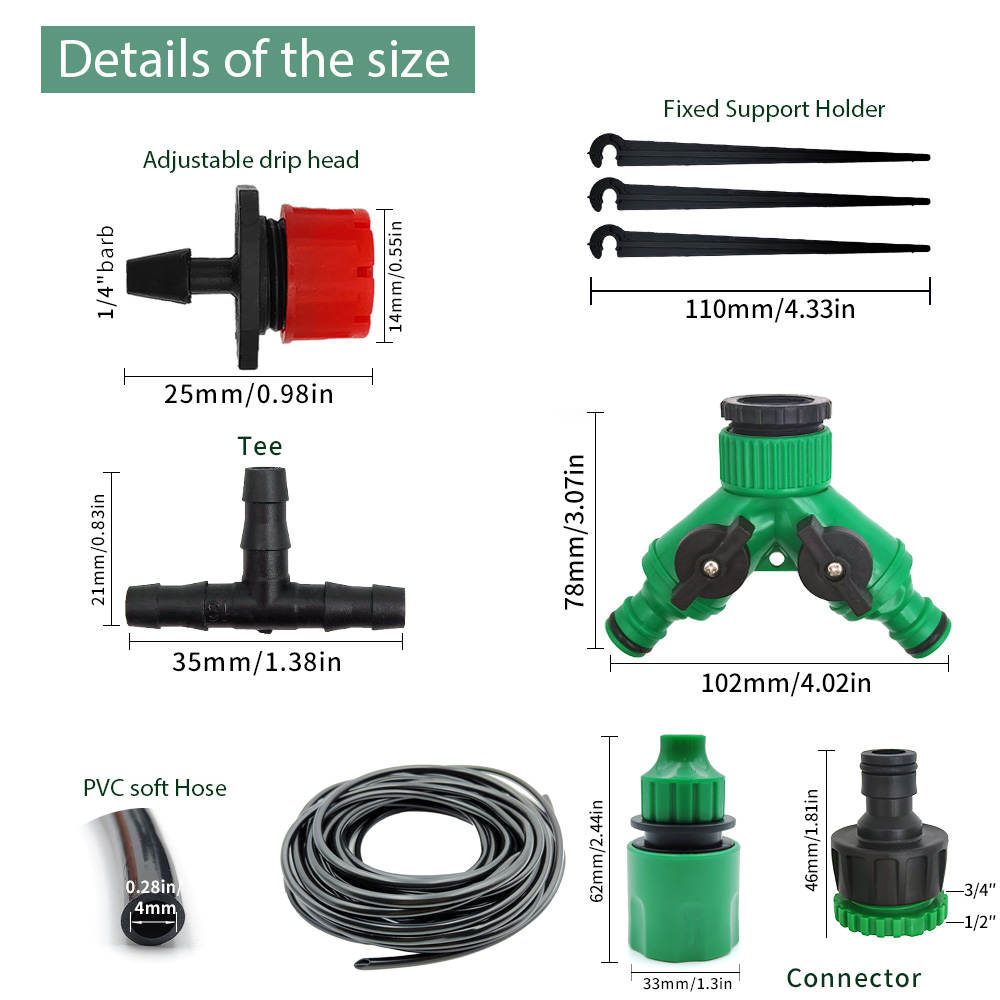 Greenhouse 15M-30M DIY Drip Ir - Irrigation Drip Tape 리뷰 및 가격