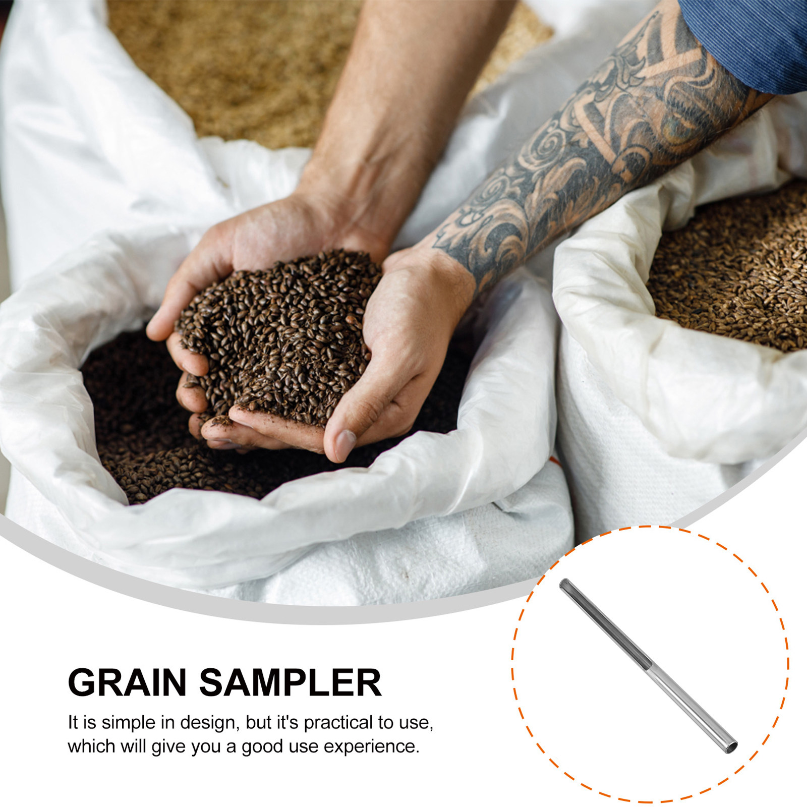 Stainless Steel Wheat Sampler  - Agriculture Farming Rice 리뷰 및 가격