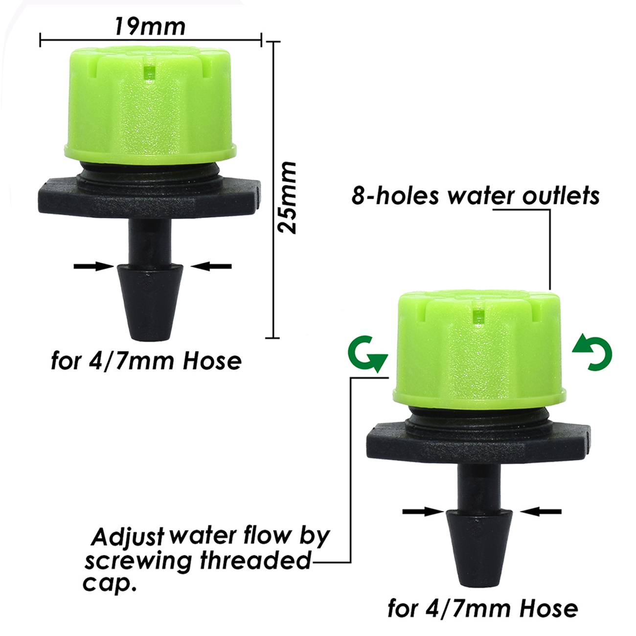 SPRYCLE 50-800PCS Green 1/4''  - Irrigation Drip Tape 리뷰 및 가격
